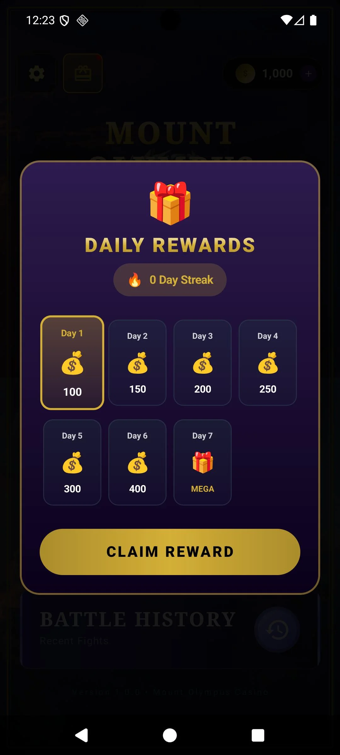 Daily Rewards